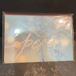 Carlton Cards Peace Christmas Holiday Cards Envelopes Set New